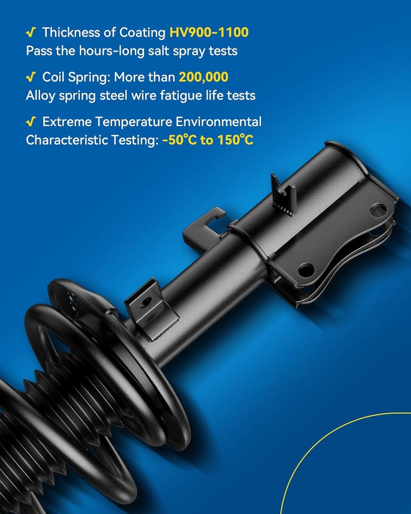 PHILTOP Rear Struts Shock for Cooper 2002-2008, Shock Absorber 171112L/171112R, Struts with Coil Spring SAA841 2 Pcs - Image 5